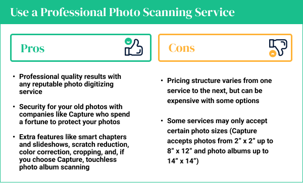 Capture's Touchless Photo Album Scanning Service