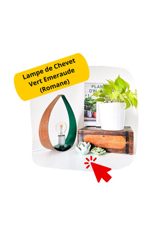 Lampe de Chevet Vert Emeraude