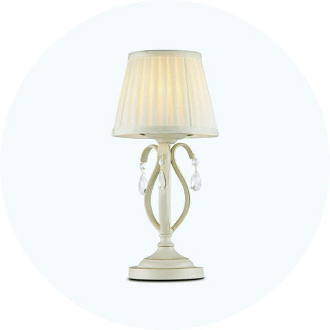 Une Lampe de Chevet Beige, simpliste et moderne à la fois.