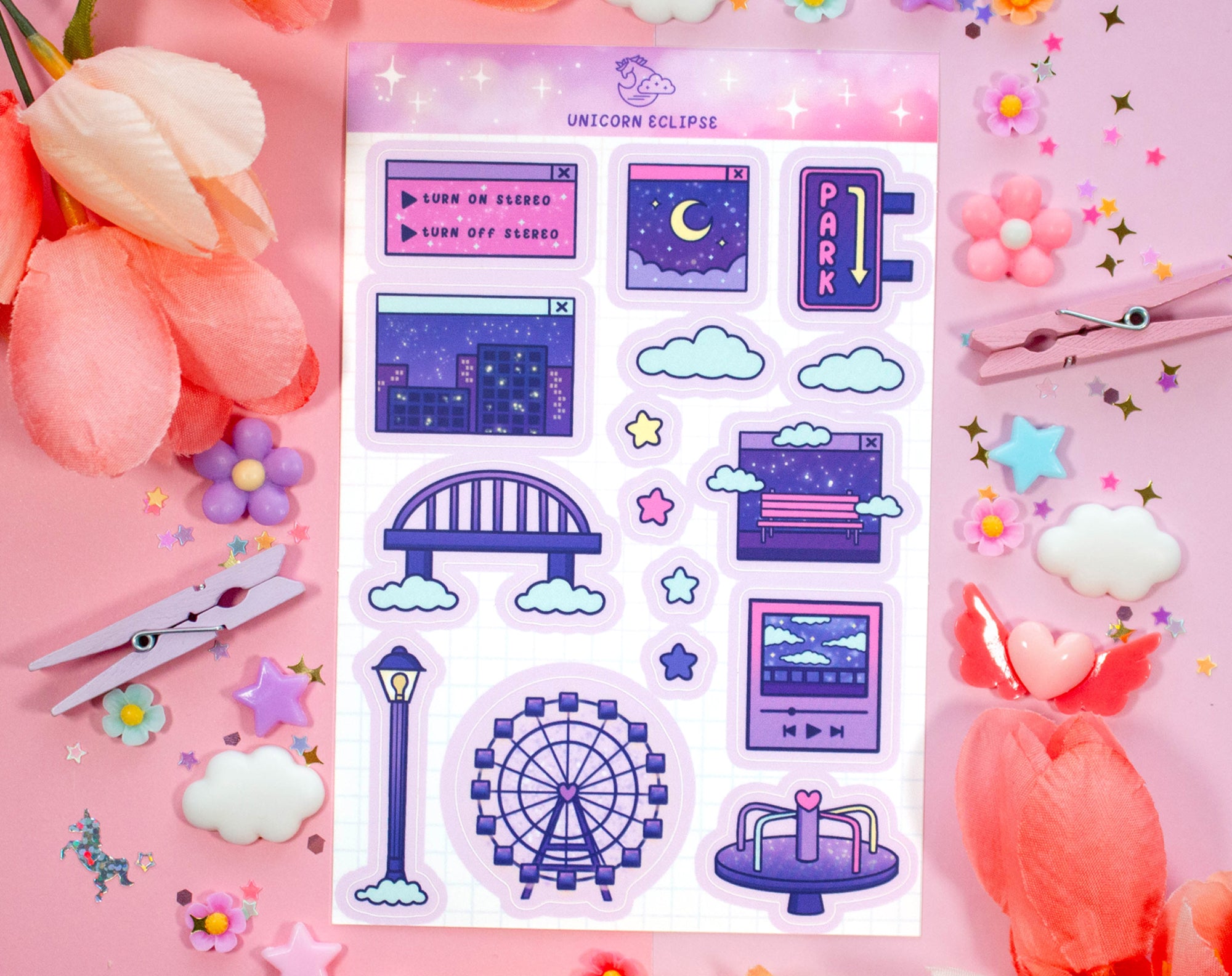City Nights Sticker Sheet