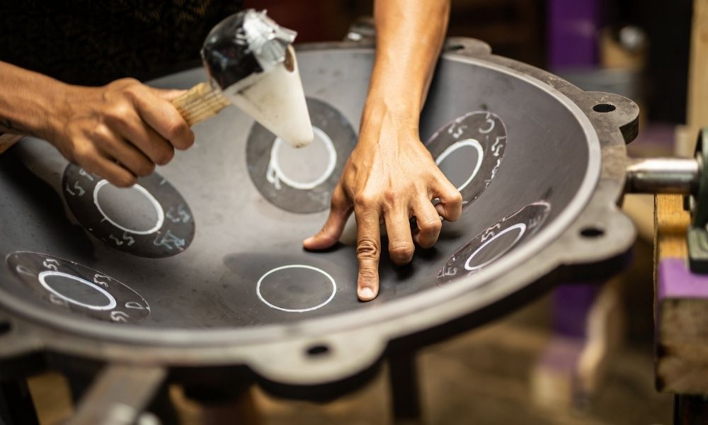 Accordement handpan, fabrication handpan, handpan, comment fabriquer handpan