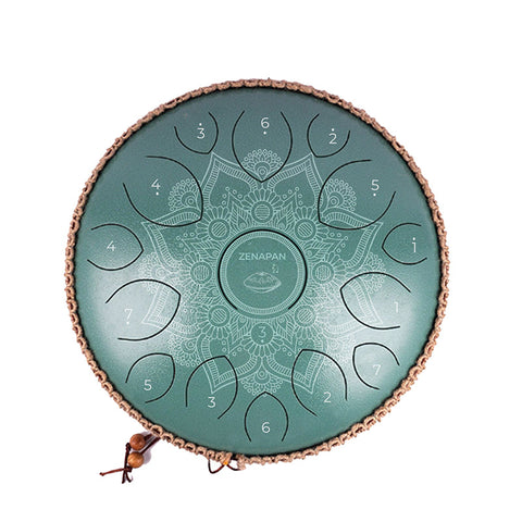 tongue drum 432hz mandala do majeur 15 note, tambour a langue, tank drum, steel tongue drum