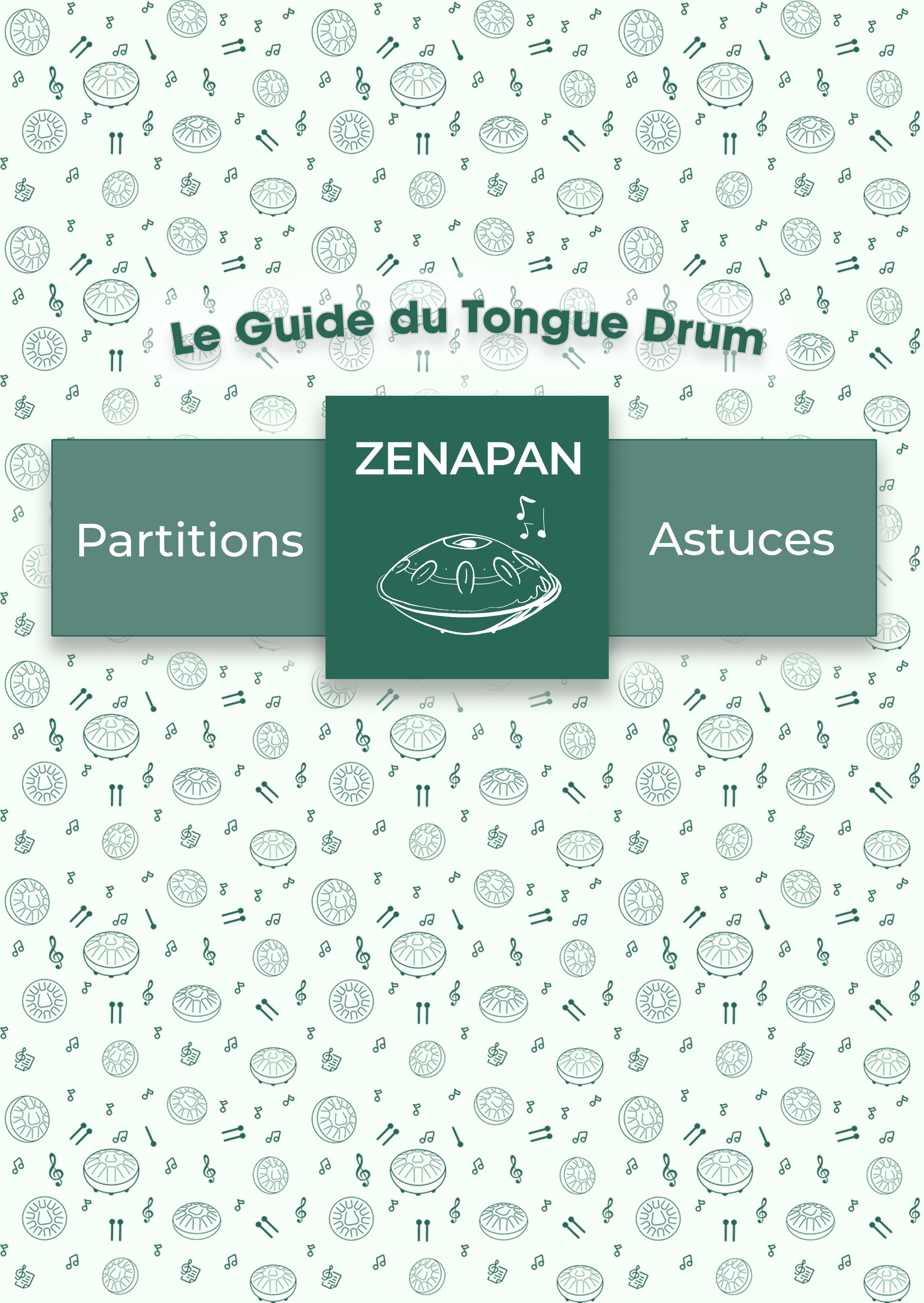 tongue drum partition, guide tongue drum, exercices tongue drum
