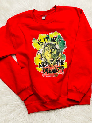 Grinch crewneck sweatshirt - Nikki Doodles 