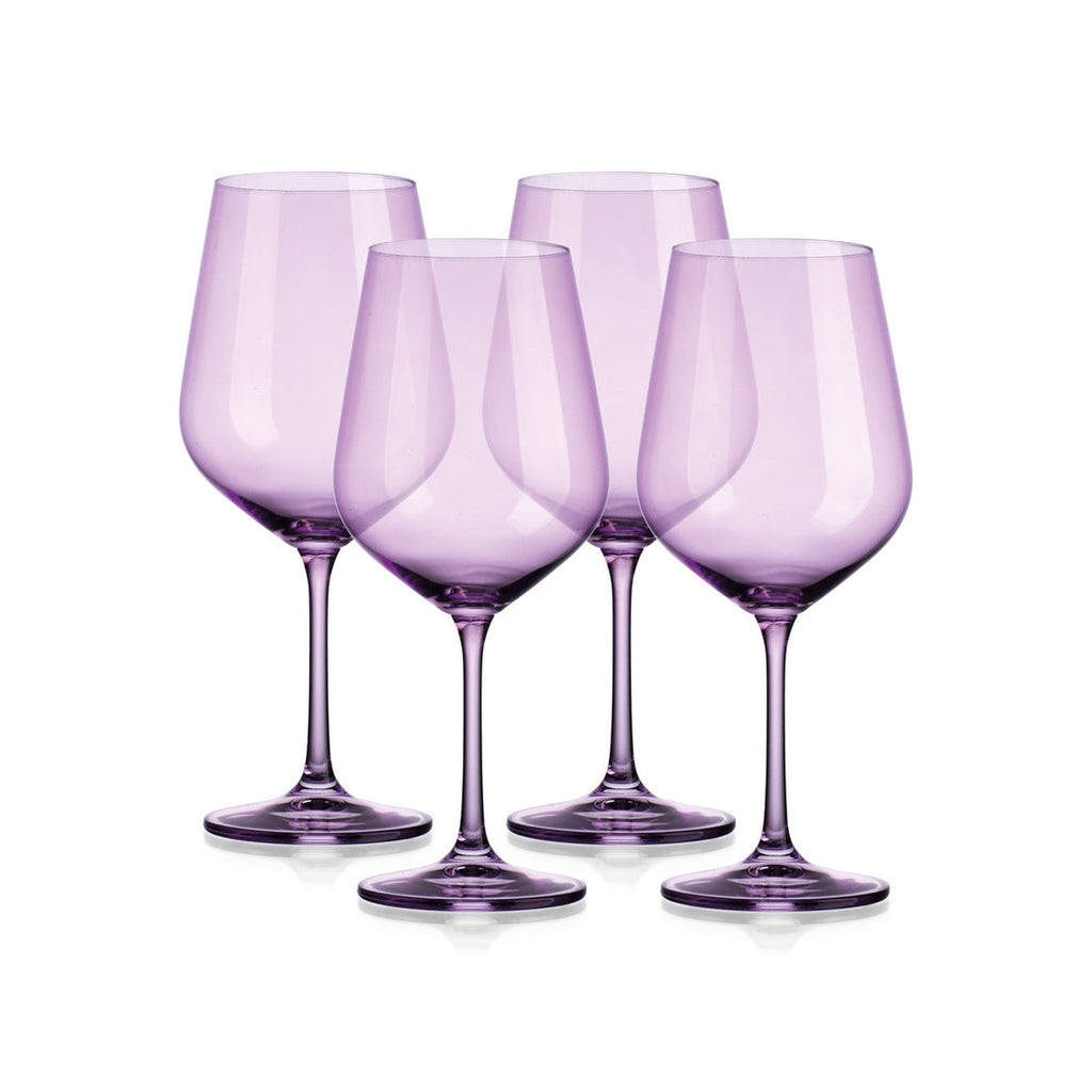 Home to Table Elegant Purple Flute Champagne Glasses Set of 4, 7oz With  Stem - Fancy Glass Cups - Mo…See more Home to Table Elegant Purple Flute