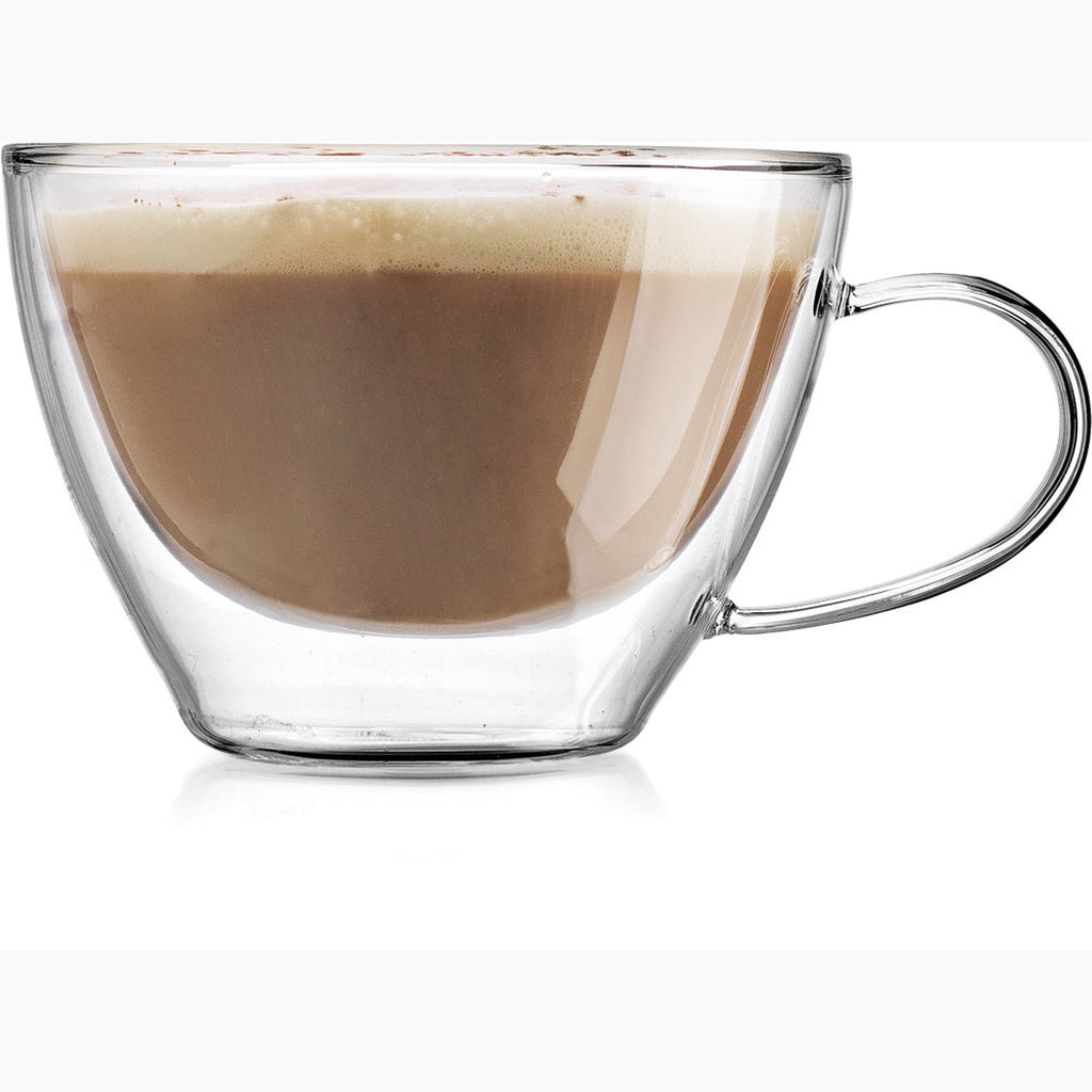 Alesia Cappuccino Double Wall Cup, Set of 2 – Godinger