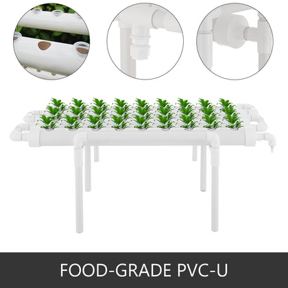 Hydroponic Site Grow Kit 36 Planting Sites 4 Pipes Melon Garden System Vegetable