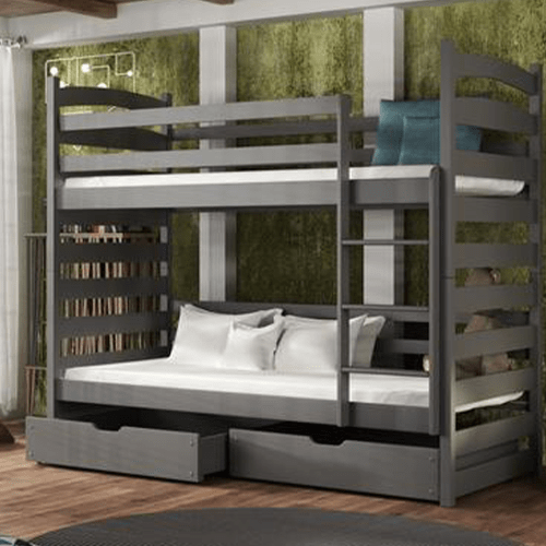 Arte-N Bunk Beds Wooden Bunk Bed Slawek with Storage | Arte-N
