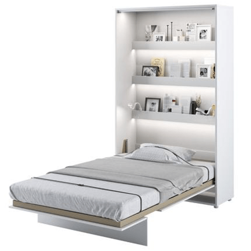 white small double bed