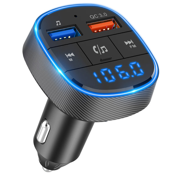 Bluetooth FM Transmitter & Fast Car Charger with LCD Display BC83