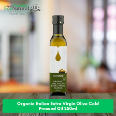 Organic Italian Extra Virgin Olive Cold Pressed Oil 250ml