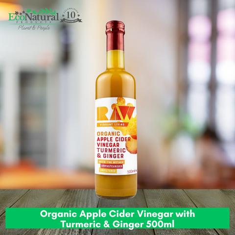 Organic Apple Cider Vinegar with Turmeric & Ginger 500ml