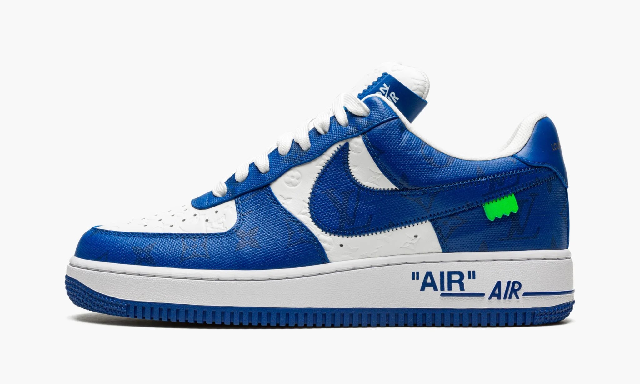 Nike Louis Vuitton Air Force 1 Low Virgil Abloh - White/Blue Shoes - Size 10 - White / Blue