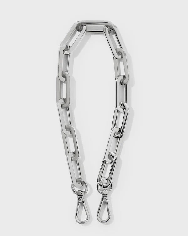 New Thin Chain Metal Purse Strap 43” - 2 Colors 43 Silver Chain Metal - Thin Braid