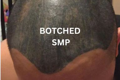 Botched scalp micropigmentation
