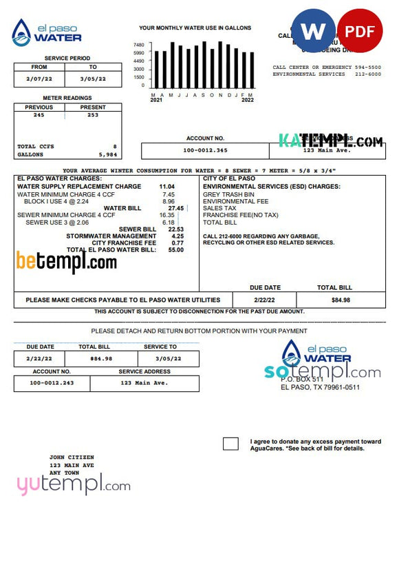 El Paso Water Utilities Rebates