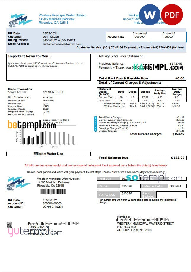 usa-western-municipal-water-district-utility-bill-template-in-word-and