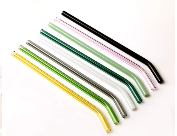 Hiware Reusable Glass Drinking Straws, Eco-Friendly