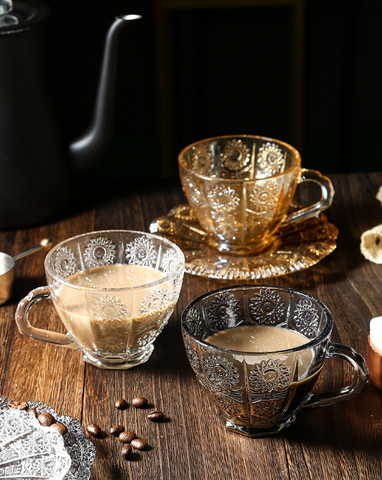 coffee mug in glass