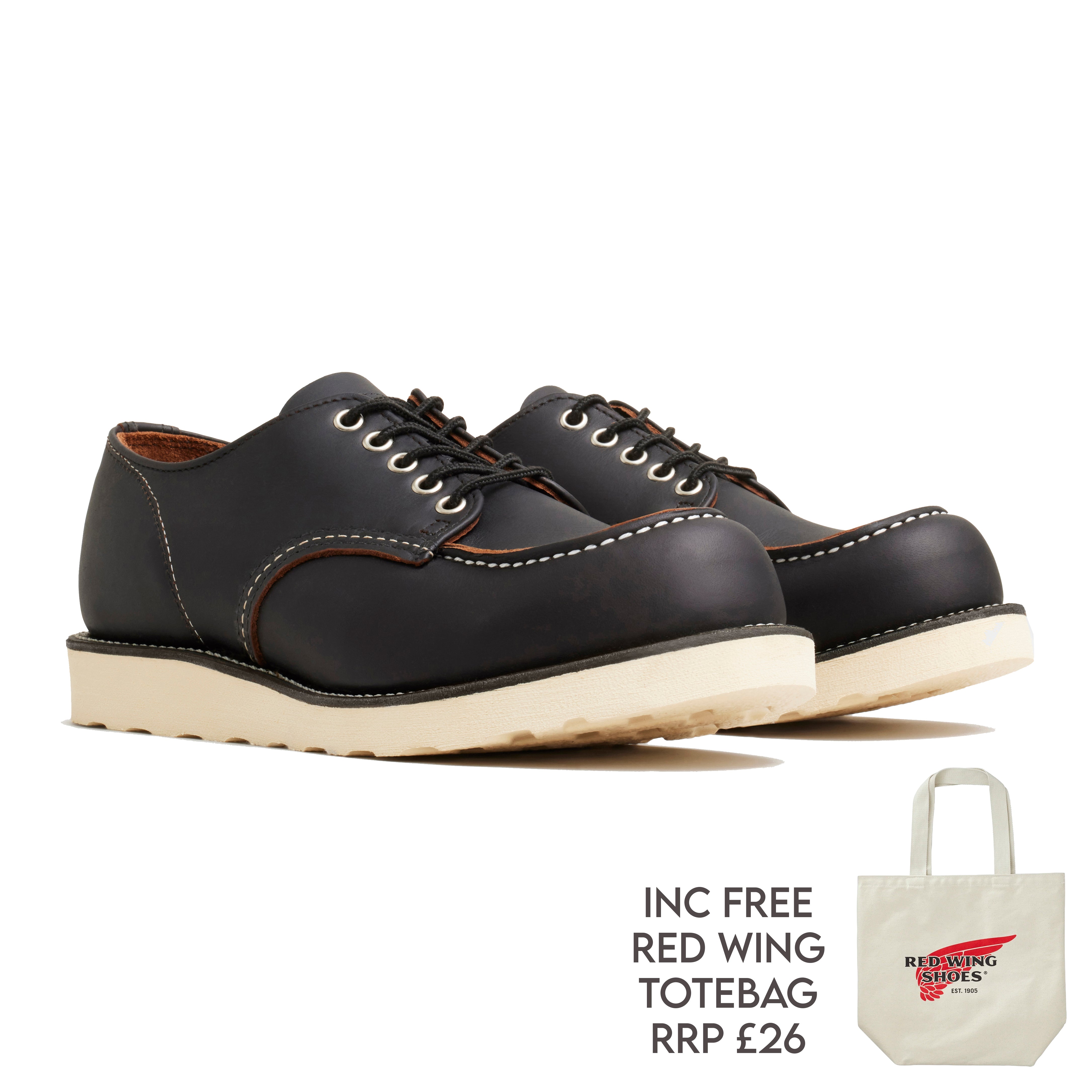 Buy online Red Wing Shoes Postman Oxford 101 - Black Chaparral