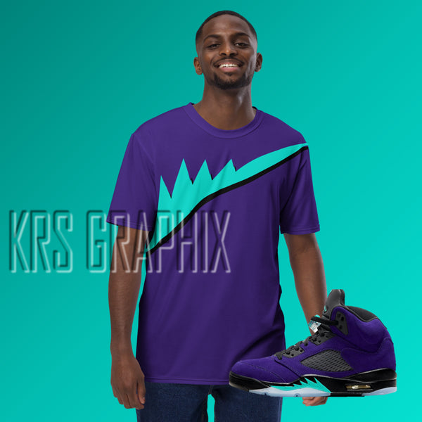 grape jordan 5 shirt