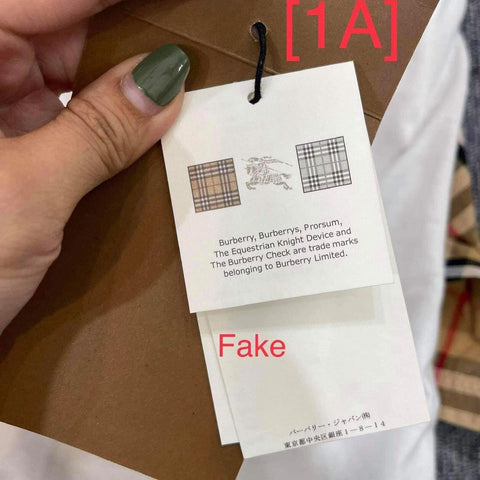 check tag fake burberry