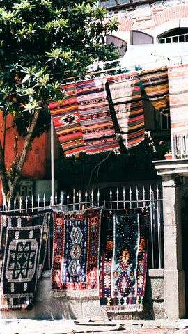 Colorful Turkish Rug Display