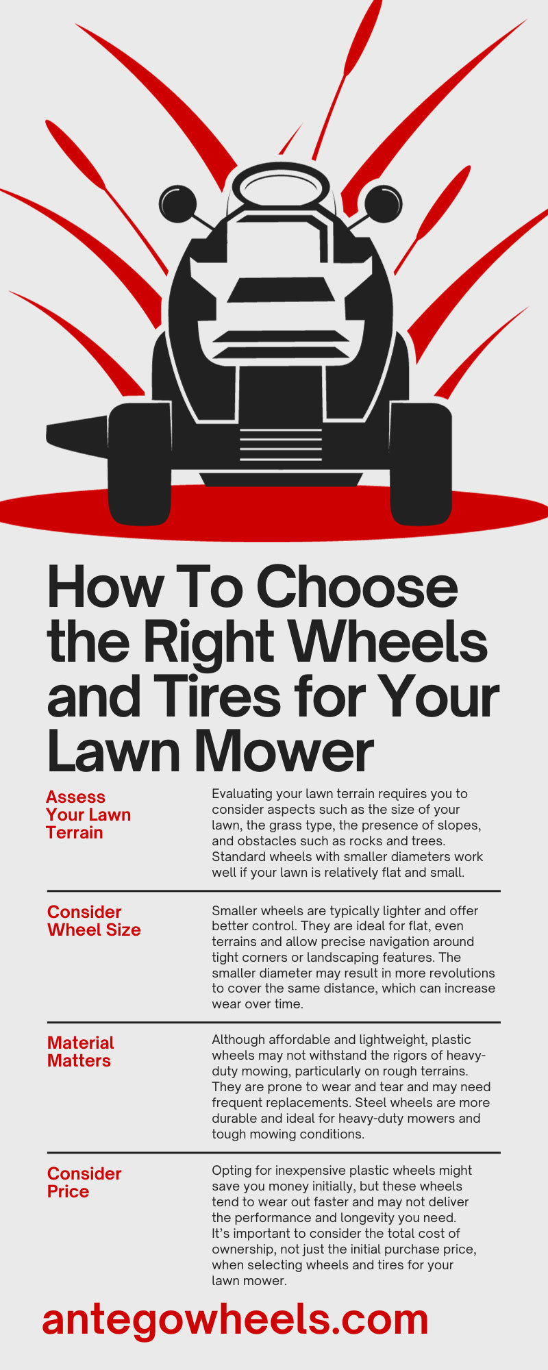 How To Choose the Right Wheels and Tires for Your Lawn Mower