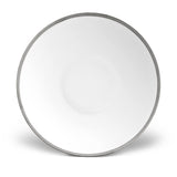 Large Soie Tressée Coupe Bowl in Platinum - Classic Yet Modern Design Made of Limoges Porcelain Creates a Contemporary Look on an Ancient Shape