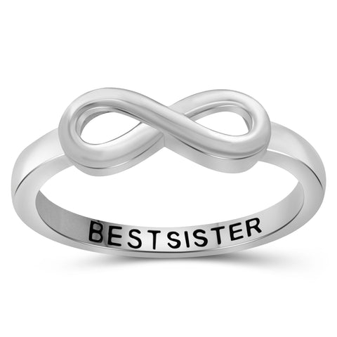 Custom Initials Pinky Swear Ring | Best Friend Ring - Veeaien Designs