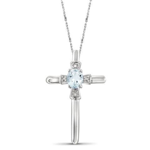 Effy Womens 1/4 CT. T.W. Mined White Diamond 14K Gold Over Silver Sterling  Silver Cross Pendant Necklace | Pueblo Mall