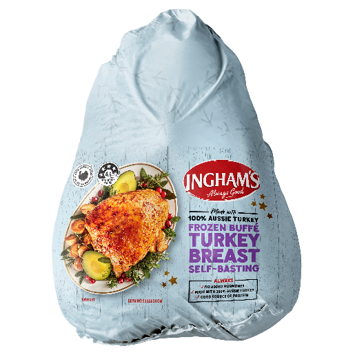 Ingham's - Australian Raw Turkey Whole Frozen & Unbrined [5-6kg