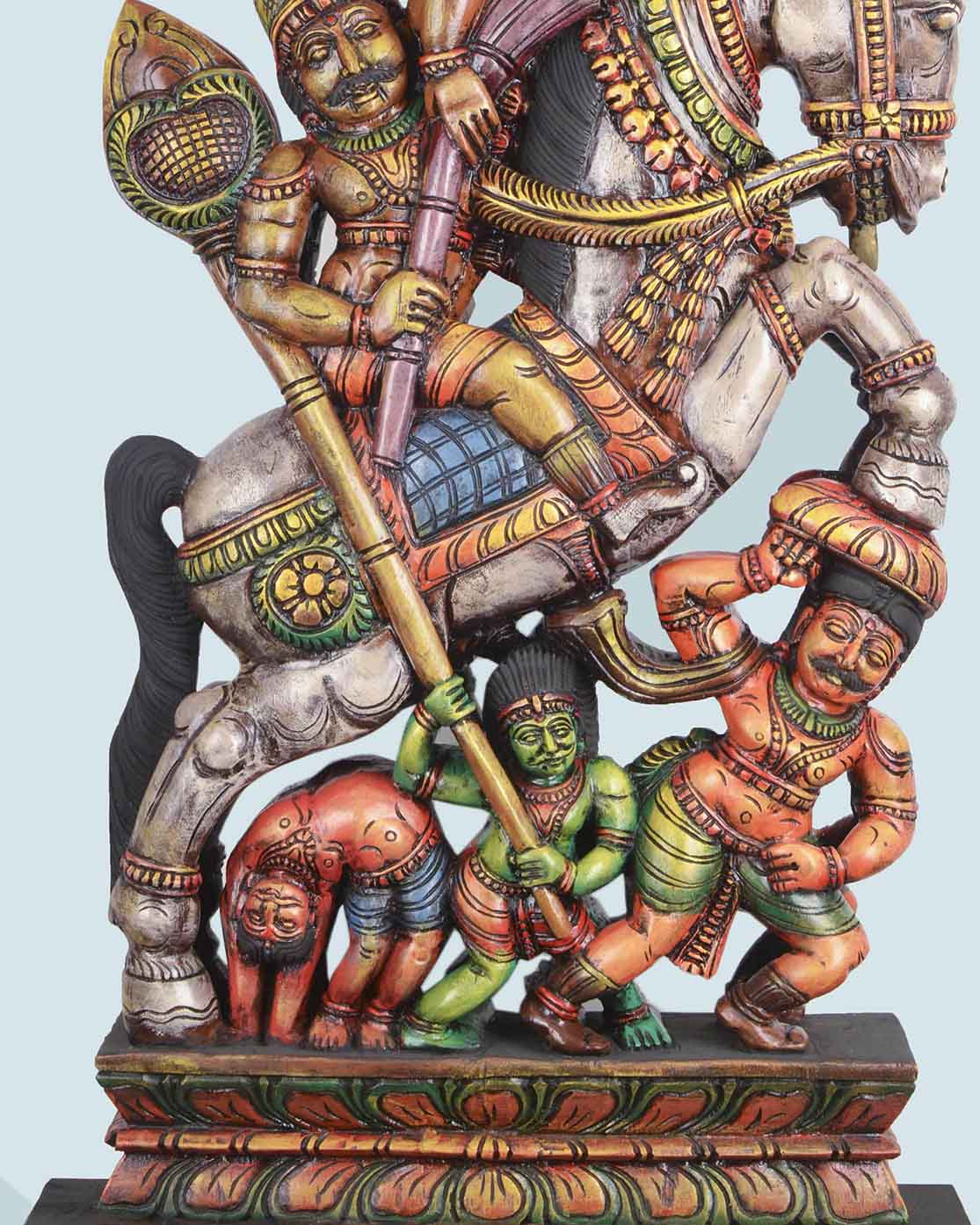 Lord Madurai veeran Rides on Horse Sculpture 38