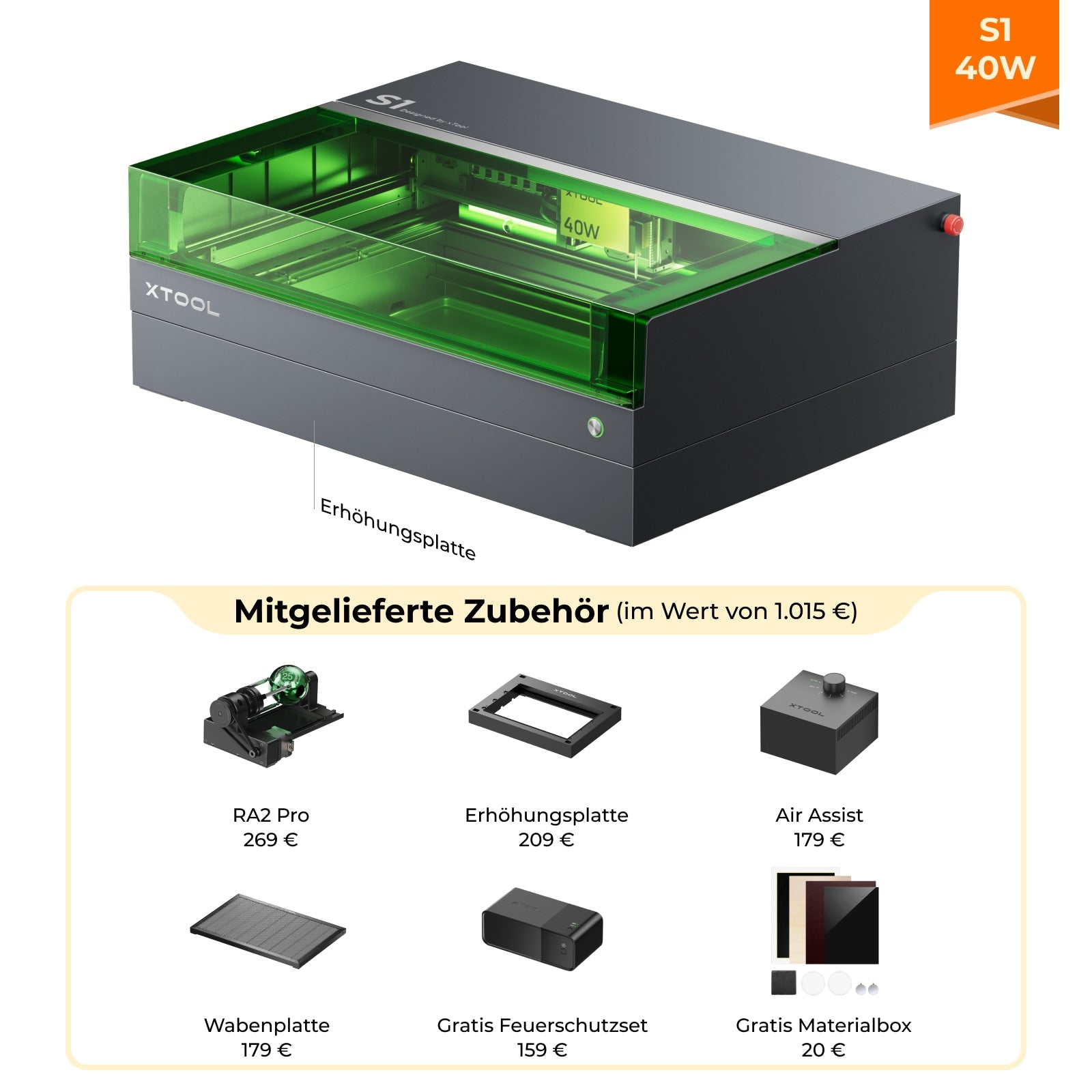 xTool S1: der sichere und leistungsstarke Diodenlaser