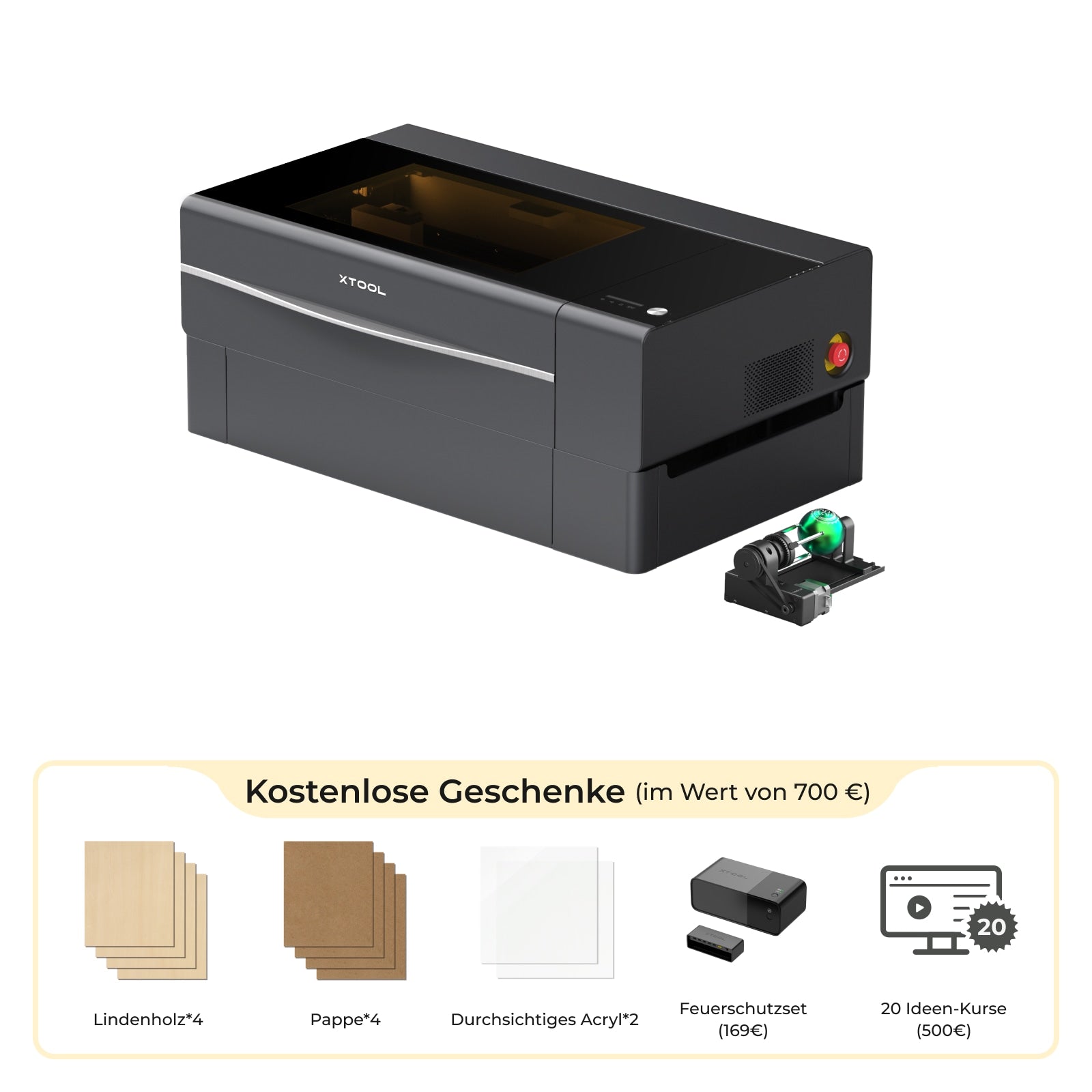 xTool P2 55W CO2 Laser Graviermaschine & Cutter