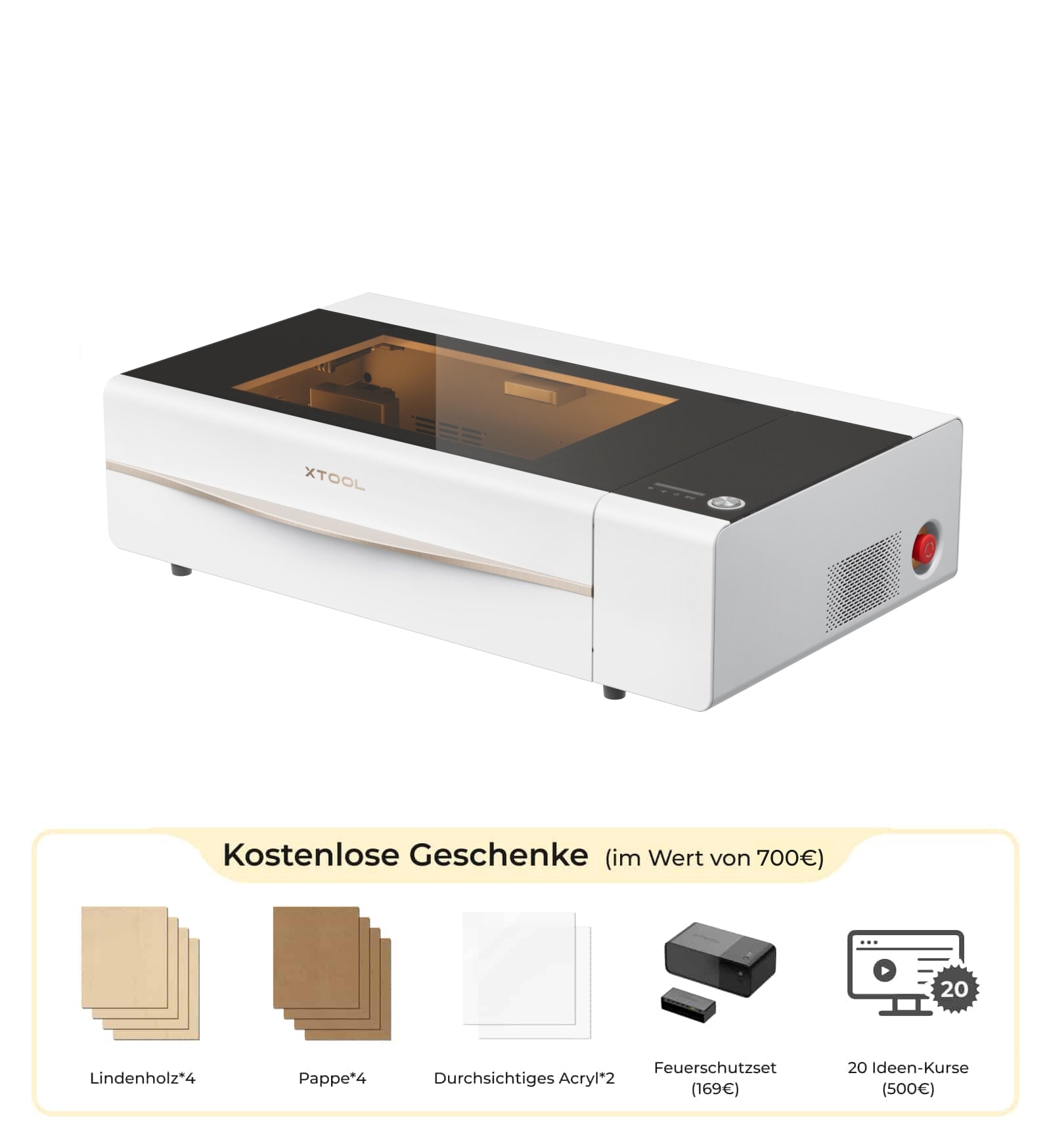 xTool P2 55W CO2 Laser Graviermaschine & Cutter