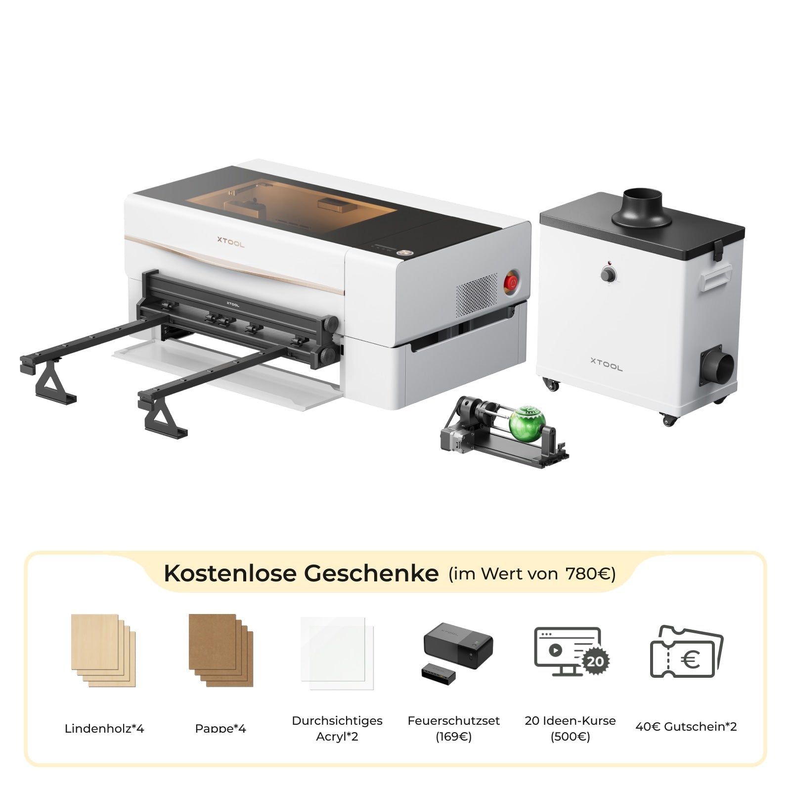 xTool P2 55W CO2 Laser Graviermaschine & Cutter