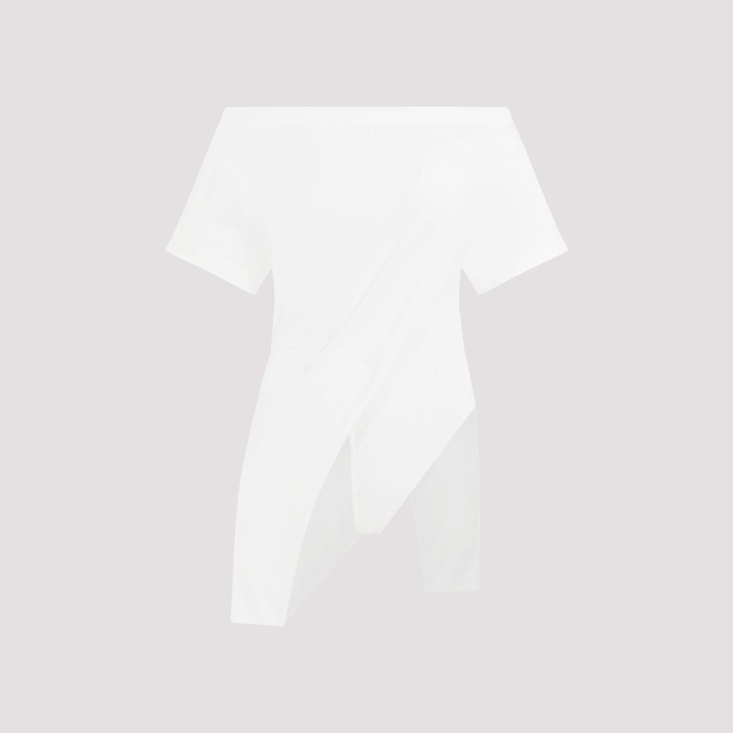 Courrèges Heritage White Cotton Bodysuit