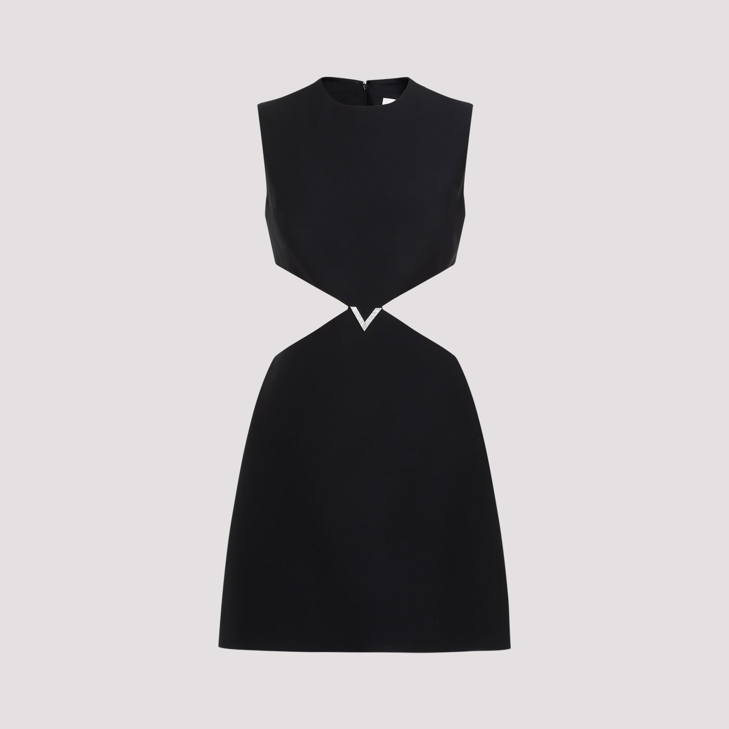 Valentino Black Virgin Wool Mini Dress