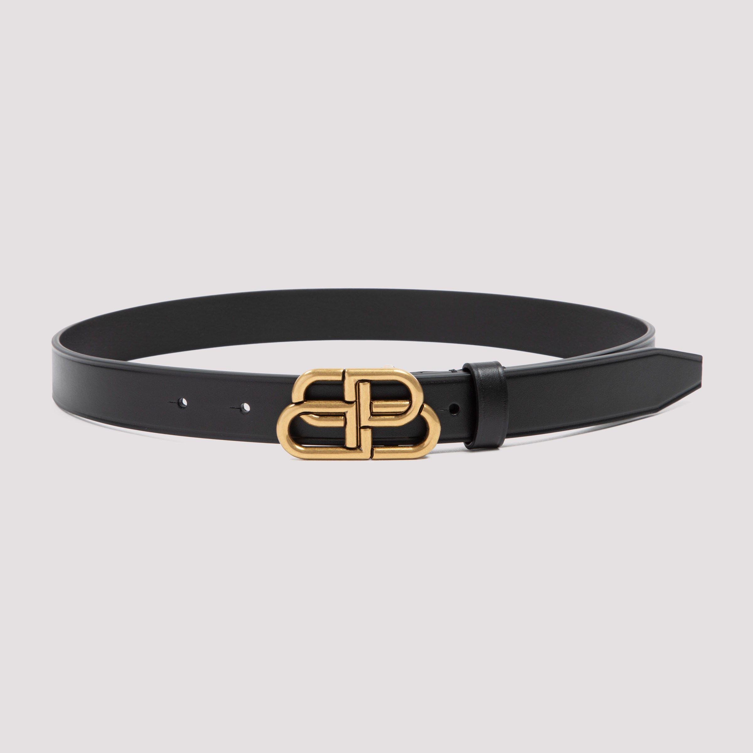 Balenciaga Black Bb Thin Belt