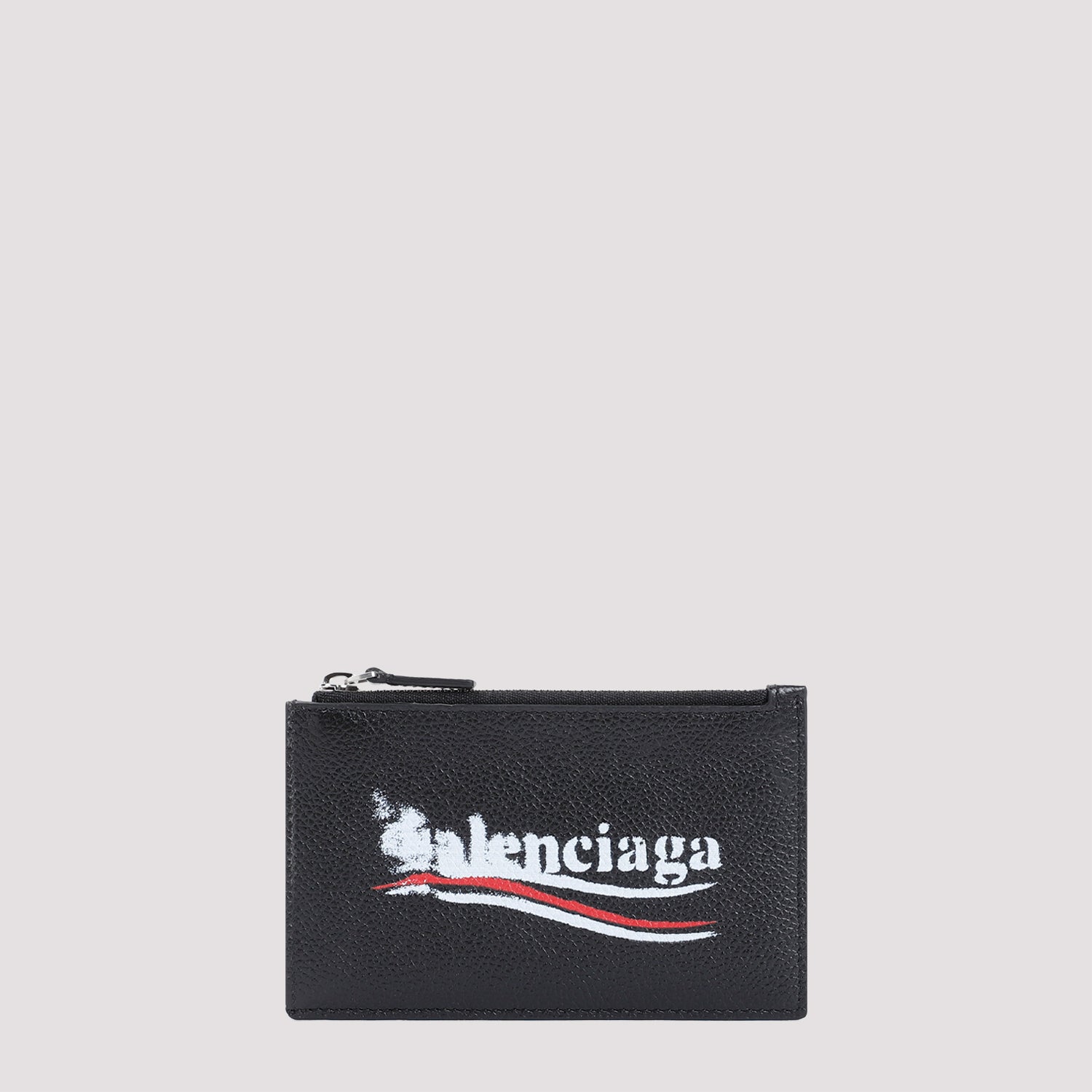 Balenciaga Black Cash Long Coin Calf Leather Card Holder