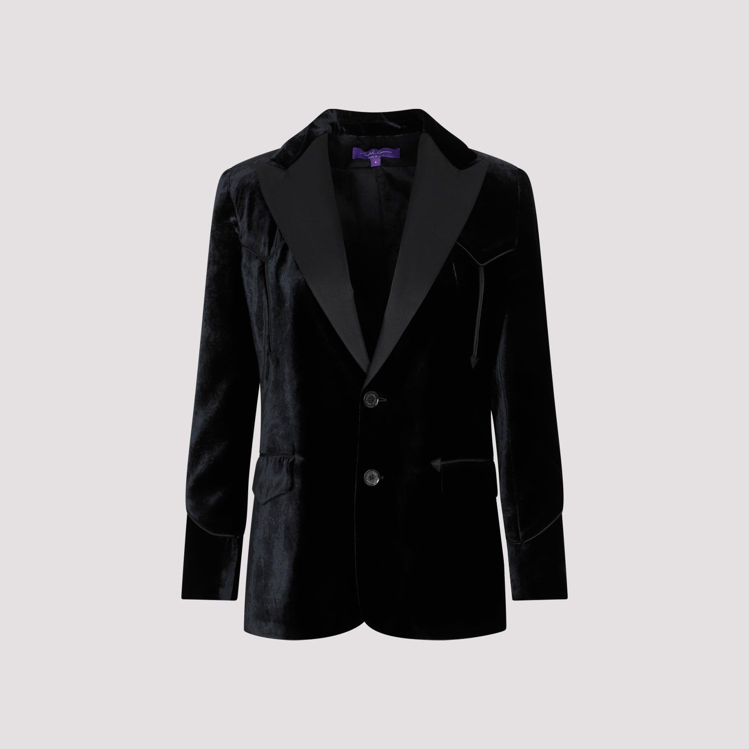 Ralph Lauren Black Walker Viscose Blazer