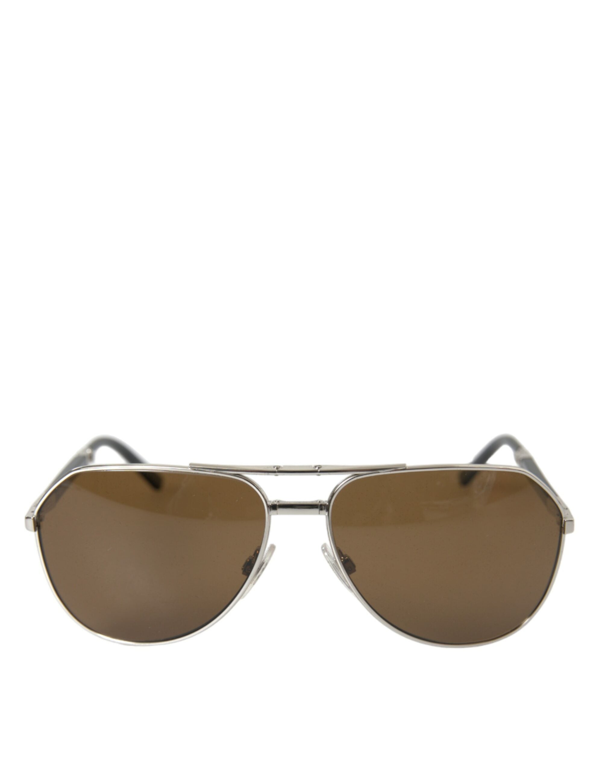 Shop Dolce & Gabbana Sleek Silver Metal Sunglasses For Men