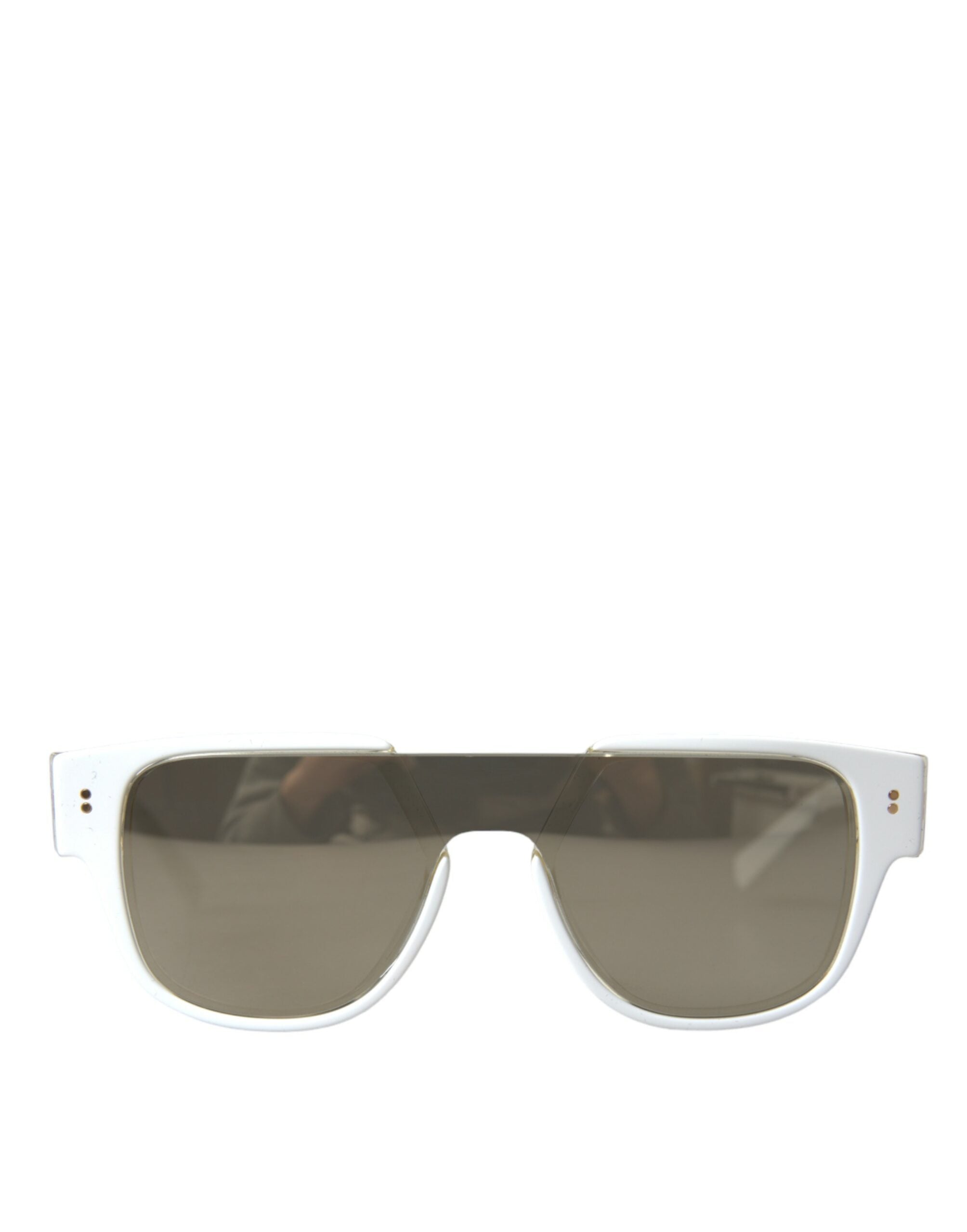 Shop Dolce & Gabbana Chic White Acetate Designer Sunglasses
