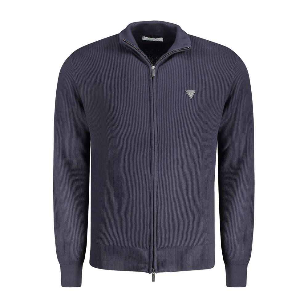 Guess Jeans Blue Cotton Men Sweater In Blue