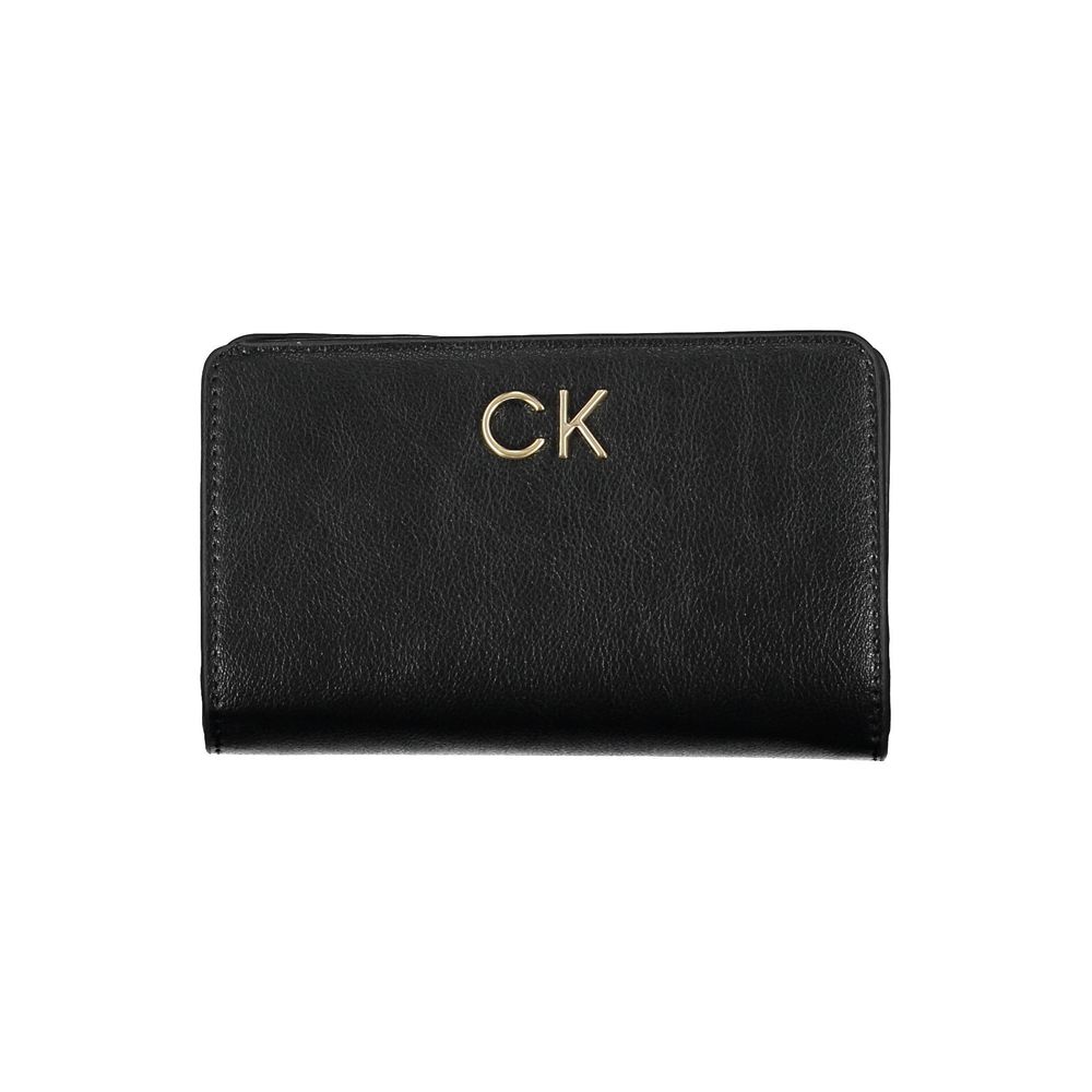 Calvin Klein Black Polyethylene Women Wallet In Black