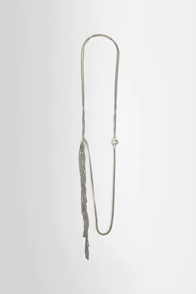 Ann Demeulemeester Malu Long Multi Chain Bracelet In Metallic