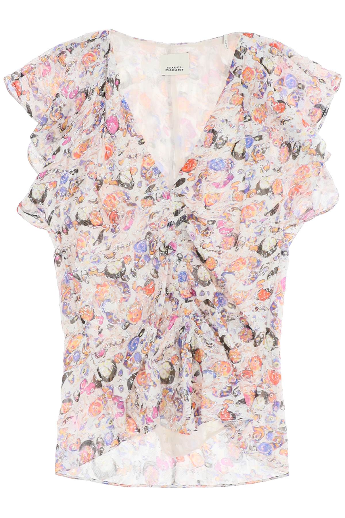 Shop Isabel Marant "draped Lonea In Multicolor