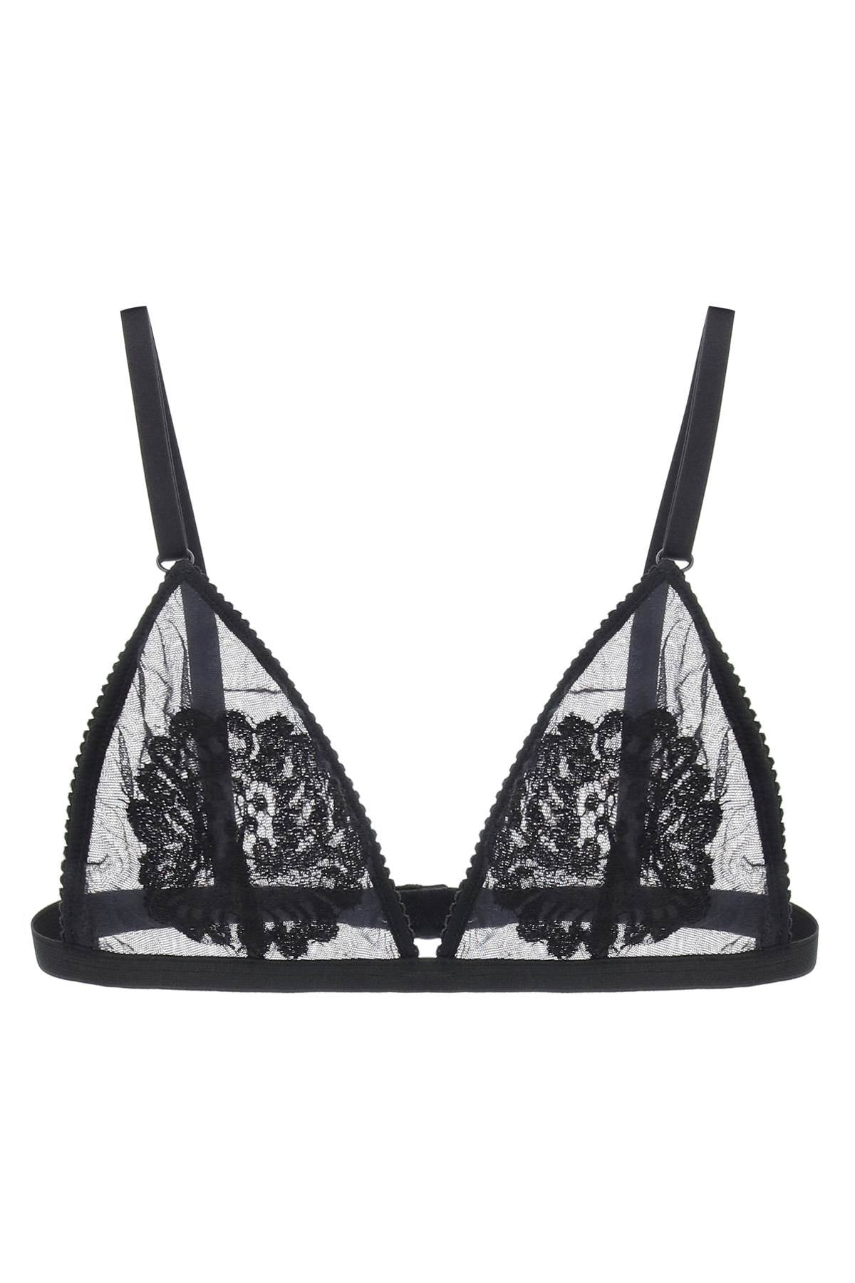 Dolce & Gabbana Soft Cup Triangle Bra For Women In Nero