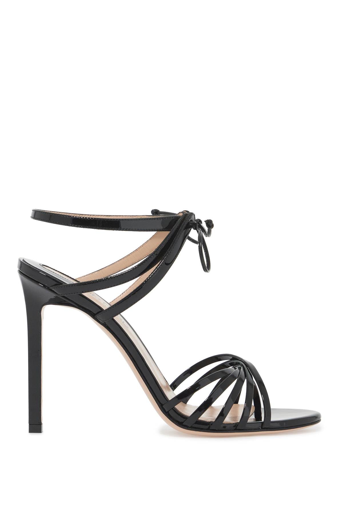 Tom Ford Glossy Sandals With Criss-cross In Black